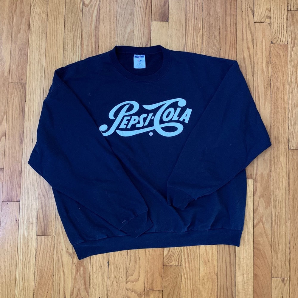 Pepsi Cola Navy Crewneck Sweatshirt
